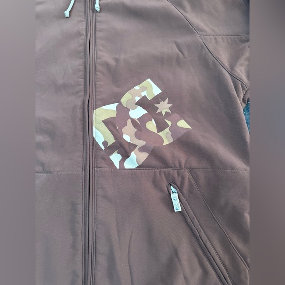 DC Shoes Y2K Exotex 10,000 Men’s Large Snowboard Ski Jacket Hooded Brown - Picture 6 of 11
